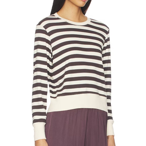 PerfectWhiteTee Striped Long Sleeve Top - Picture 2 of 7